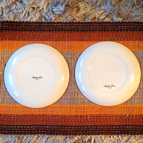 Vintage Set of 4 Homer Laughlin Modern star plates - Picture 8 of 10